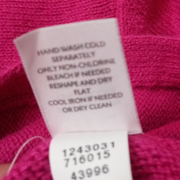 New J. Jill Sweater Swing Fit Fuchsia Pink Mock Neck Pull Over Small P Women $79 - Picture 5 of 7